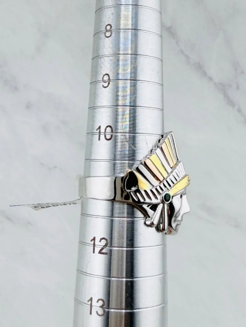 925 Sterling Silver Native American Chief Ring | Indian Chief Ring | Men’s